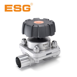 วาล์วไดอะแฟรม ESG สแตนเลส 316 ติดตั้งง่ายแบบแมนนวล สำหรับควบคุมการไหลของน้ำ เกรดสุขภัณฑ์ - Product Image 5