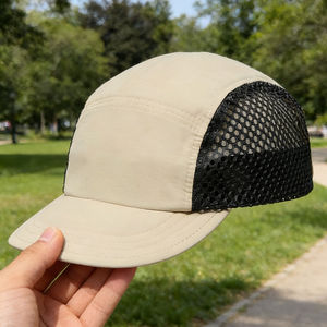 Casquette de course à 5 panneaux en maille respirante, légère, séchage rapide, protection solaire, pour la randonnée, le camping, les sports de plein air, réglable - Product Image 3