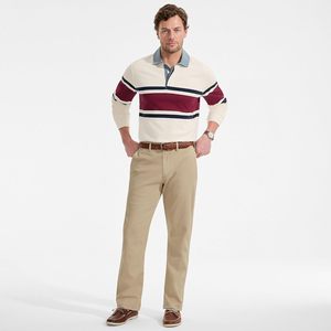 Pantalón Chino Clásico FOXA para Hombre, Corte Recto, 100% Algodón, Tela Oxford Antiarrugas - Product Image 3