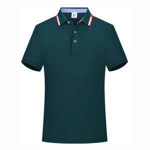 เสื้อโปโลสีเขียวเข้มสำหรับผู้ชาย สีพื้น โพลีเอสเตอร์ แขนสั้น ชุดทำงาน ชุดลำลอง ชุดยูนิฟอร์ม ตัวเลือกโลโก้แบบกำหนดเอง - Product Image 1