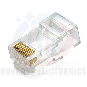 RG <span class=keywords><strong>RJ45</strong></span> Cat5e Cat6 mâle femelle connecteur blindé échantillon gratuit Ethernet Keystone Jack - Product Image 5