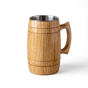 Mug à café en bois personnalisé, articles de boisson en bois sur mesure, vente en gros, marque privée, mug en bois écologique, fabricant d'articles cadeaux - Product Image 1