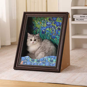 Lit pour chat en peinture à l'huile, design écologique et léger, <span class=keywords><strong>avec</strong></span> plusieurs styles artistiques, structure robuste - Product Image 2