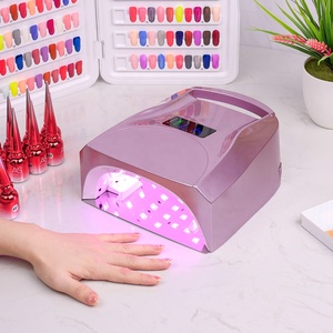 Sản xuất 96 Watts dài thời gian làm việc có thể sạc lại không dây <span class=keywords><strong>LED</strong></span> UV Nail Lamb thuận tiện sử dụng trong ánh sáng màu hồng - Product Image 2
