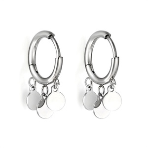ต่างหูห่วงสแตนเลสสตีลรูปดาวสายฟ้าแบบกันน้ำ ดีไซน์น่ารัก ขายส่ง - Product Image 4
