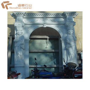 Custom Design in marmo naturale pietra di granito intaglio porta d'ingresso telaio porta ad arco porta per la decorazione - Product Image 2