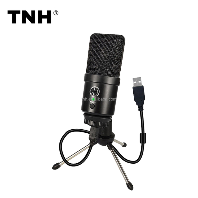 TNH USB-780 Plug Play Gaming Microphone RGB Professional Sound Computer Condenser Microphone Streaming Studio Podcast Microphone