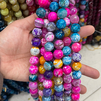 Perles en vrac grande taille 14mm 16mm, pierre ronde en quartz cristal noir naturel, vente en gros pour la fabrication de bijoux DIY OEM