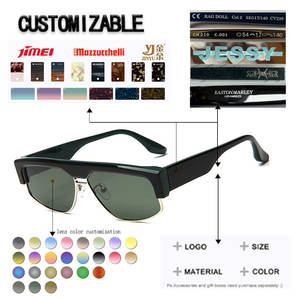 Gafas de Sol Polarizadas con Diseño Retro Italiano, Montura Completa Cuadrada, Protección UV400, Ligeras y Duraderas, Unisex - Product Image 2