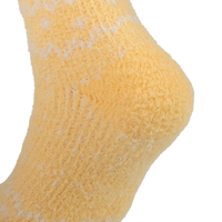 Chaussettes pour jeunes étudiants, direct usine, en coton tricoté, avec grip, bordure en coton tissé et logo sous le pied