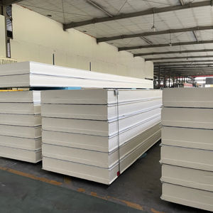 Panneaux sandwich en polyuréthane à isolation thermique, panneau mural pour maison préfabriquée - Product Image 1