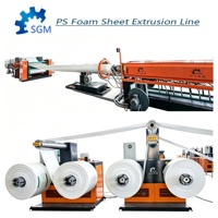 SHUANGJI Nouvelle Extrudeuse Automatique de Feuilles de Mousse PS/EPS 380V, Contrôle PLC, Moteur de Pompe 200kW, Multifonctionnelle, Écologique, Haute Performance
