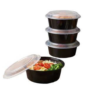 16Oz 24Oz 32Oz Nhựa Vòng PP Dùng Một Lần Thực Phẩm Container Bằng Lò Vi Ba Bát Thực Phẩm Dùng Một Lần Container Với Rò Rỉ Bằng Chứng Nắp - Product Image 1
