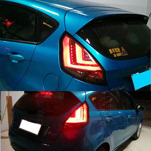 1 Set Fanali Posteriori A LED Per Ford <span class=keywords><strong>Fiesta</strong></span> LED Posteriore Posteriore Della Lampada Chrome 2009-2013 Anno Auto Hatchback - Product Image 5