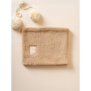 <b>Brown</b> Winter Tueder Embroidered Neck Warmer for Children <b>Scarf</b> & Shawl - Product Image 1