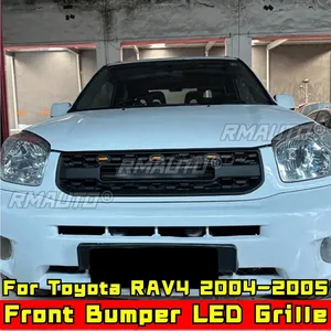 Bumper Grill for Toyota RAV4 2004-2005 Car Front Bumper Racing Grille Body Kit <b>ABS</b> Plastic Front Bumper Grille Car Accessories - Product Image 4