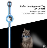 Collier de localisation pour animaux de compagnie Airtag collier tracker anti-perte collier cloche pour chat