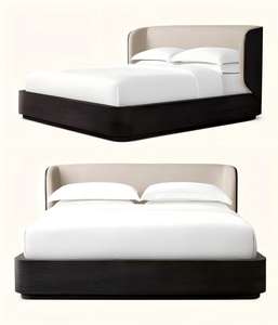 Lits en bois king size avec rangement, queen size, double king size <span class=keywords><strong>160</strong></span> pour un style minimaliste, antique, fantaisie, double style français, lits en bois massif - Product Image 3