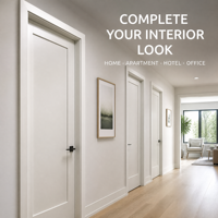 Cadre de porte moderne en bois, moulure d'architrave, style classique pour la décoration d'hôtels, villas et bâtiments commerciaux