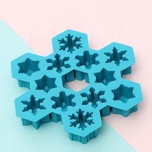 Dm385 — moule à flocon De neige en silicone 12 cavités, cubes De glace De noël, moules De bricolage en silicone, outils De machine à chocolat - Product Image 2