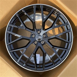 Rines Adaptados para Audi A4L/A6L/A5/RS/A7/A3/CC/Magotan, Modificados, de 17-20 Pulgadas, Aleación de Aluminio Nueva, Valores ET de 20mm/25mm, Acabado Negro - Product Image 4