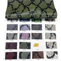 Nouveau design en cuir à motif serpent, tissu en cuir PU extensible, faux cuir en rouleau pour veste et vêtement, tissu personnalisé