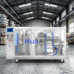 Machine de remplissage de sachets électriques linéaires préfabriqués Doypack à fermeture éclair Machine de remplissage plastique alimentaire café thé poudre vêtements - Product Image 2