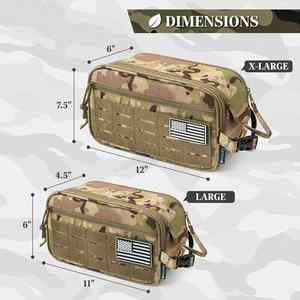 Trousse de Toilette Tactique pour Homme, Sac de Voyage Hygiénique, Trousse de Rasage Molle, Pochette d'Accessoires Résistante à l'Eau pour la Salle de Sport - Product Image 6