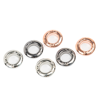Anneau décoratif de chaussure avec logo personnalisé œillets en métal 3mm/4mm/5.5mm pour vêtements, sacs, accessoires de vêtement, œillets à boucle