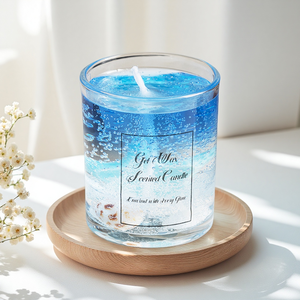 ชุดของขวัญหรูหราสำหรับผู้หญิงชุดเทียนเจลลี่ขี้ผึ้งพร้อมดอกไม้แห้งเทียนหอม - Product Image 4