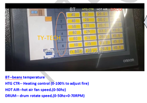 TY-<strong>TECH</strong> 12KG Smart Control Coffee Roaster with LPG/Natural Gas Heating TY-12G Customizable Logo Electric Power Source - Product Image 4