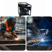 Générateur de soudage portable 160A à essence, machine à souder MMA entraînée par moteur avec sortie de courant alternatif auxiliaire pour la construction et l'agriculture