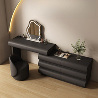 Nouvelle coiffeuse de style français en bois massif avec miroir pour chambre à coucher et appartement