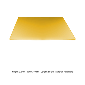 Planche à découper en polyéthylène jaune 60 × 40 × 0,5 h cm, souple, flexible, durable - Product Image 3