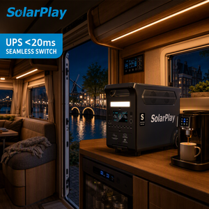 Batterie <span class=keywords><strong>Lithium</strong></span> <span class=keywords><strong>Fer</strong></span> <span class=keywords><strong>Phosphate</strong></span> Solarplay 3600W 3840Wh Générateur Solaire 20ms UPS 97% MPPT Camping Centrale Électrique Portable - Product Image 3