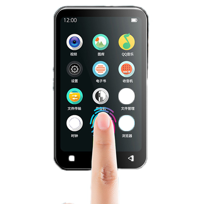 128 ГБ Цифровой беспроводной с динамиком портативный мини-музыкальный Fm-радио пользовательский плеер mp4 дисплей экран Android mp3-плеер