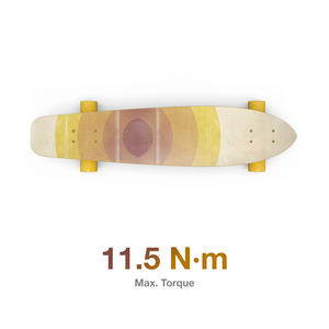 8074 Bürstenloser Elektro-Skateboard mit Leistungsstarken Doppelmotoren Fernbedienung Explosionsgeschützt für Geländeeinsatz 10mm Wellendurchmesser - Product Image 4