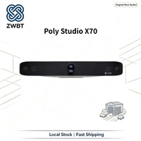 Poly Studio X70 4K Video Conference Bar Digital Zoom DirectorAI Speaker dan Group Framing NoiseBloc