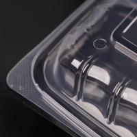 Contenants de préparation de repas jetables en plastique PP transparent, imprimés avec logo personnalisé, utilisables au micro-ondes, pour restaurants et plats à emporter.