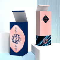 Cajas Cosméticas Personalizadas con Impresión a Doble Cara, Caja de Papel para Botellas de Vidrio con Gotero de Aceite Esencial, Empaque para Cuidado de la Piel con Logotipo