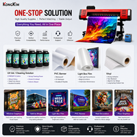 Máquina de Impresión UV Industrial de Rollo a Rollo de 5 pies y 6 pies (1.3m y 1.6m) con Tinta de 6 Colores CYMKWV para Papel Fotográfico, Pancartas Flexibles, Vinilos Adhesivos