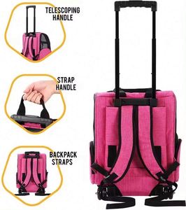 BSCI Factory Wholesale OEM Pet <b>Bag</b> Pet <b>Wheels</b> Rolling Carrier Breathable Rolling Pet Carrier for <b>Travel</b> - Product Image 3