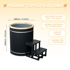 Toptan soğuk terapi küvet ile harici <span class=keywords><strong>Chiller</strong></span> ve akıllı kontrolör su soğutucu buz banyosu soğuk dalma küvet - Product Image 2