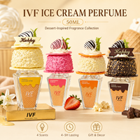 Parfum en forme de gâteau IVF 50ml, parfum de dessert glacé, parfum mignon en forme de gâteau, parfum longue durée, parfum sucré, cadeau original pour femmes