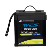 Baterai Drone Pertanian WES ADB 22000mAh 25C 14S1P BMS Lithium Ion Pack 5000 Siklus Penggunaan -20~45