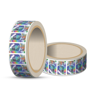 Tùy chỉnh làm mất hiệu lực không thấm nước A4 dán ba chiều chết cắt Vàng đề can cho chai niêm phong phá hủy bao bì nhãn - Product Image 6