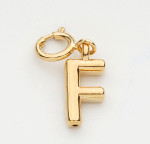 B4799 haute qualité 18k plaqué or véritable breloque lettre initiale pendentif breloque pour collier bracelet faisant bricolage - Product Image 6