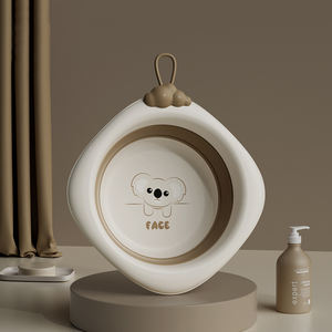 Bassin de lavage rond design de dessin animé en gros bassin de bébé pliant portable <span class=keywords><strong>pour</strong></span> la <span class=keywords><strong>douche</strong></span> du nouveau-né - Product Image 5