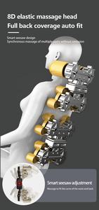 Großhandel OEM <span class=keywords><strong>Deluxe</strong></span> Office Shiatsu Ganzkörper-Liege 3D Gesäß <span class=keywords><strong>Massage</strong></span> stuhl Elektrische Schwerelosigkeit 4D <span class=keywords><strong>Massage</strong></span> stühle - Product Image 5