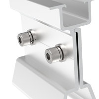 Profils en alliage d'aluminium FRAVI FR-SOL pour systèmes de montage solaire industriels OEM/ODM Supports de panneaux photovoltaïques haute résistance